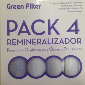 Pack 4 filtros green filter para ósmosis no compactas