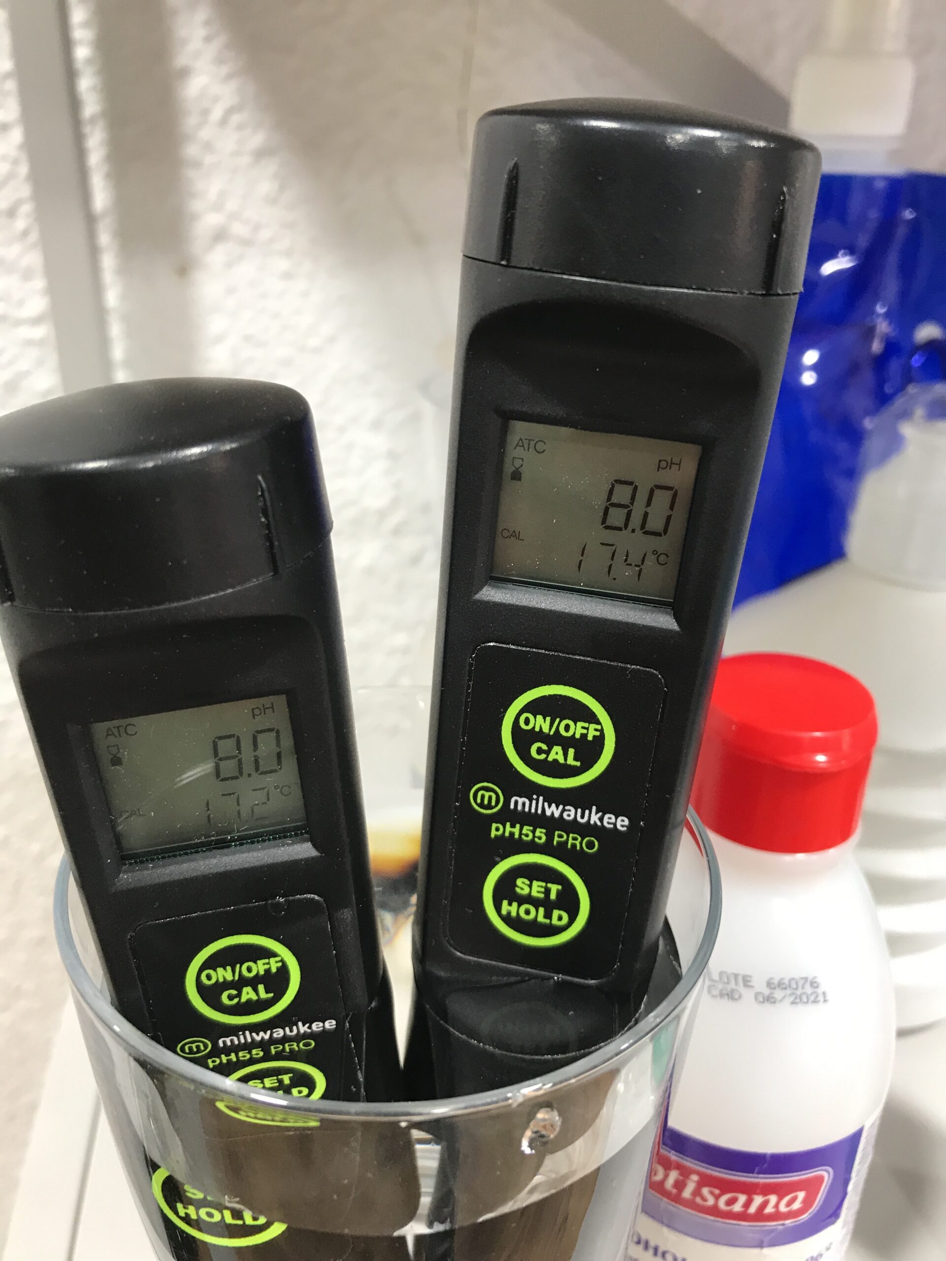 Medidor de pH y temperatura