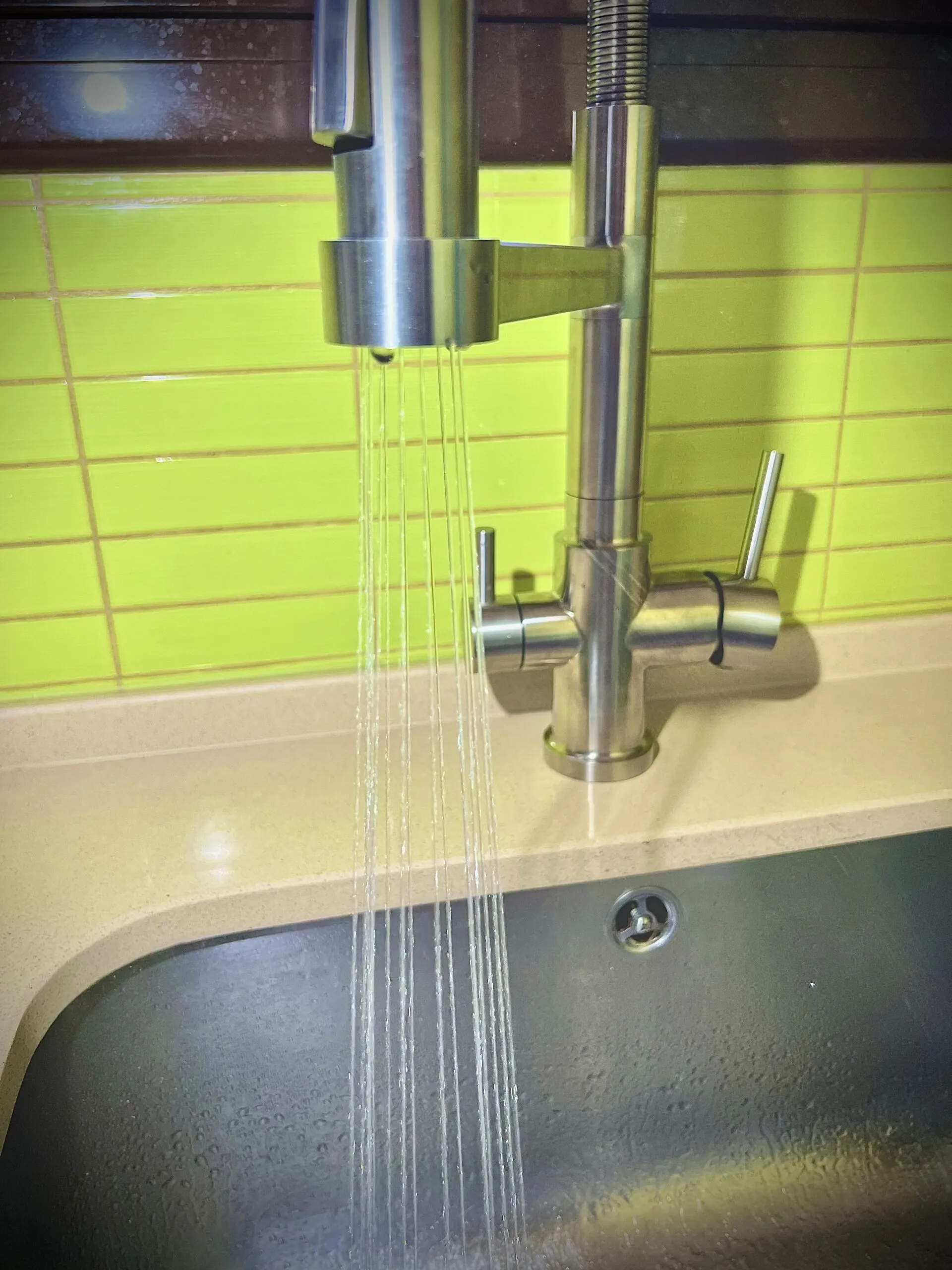 ALTEA grifo de tres vías flexible con dos chorros - Imagen 9