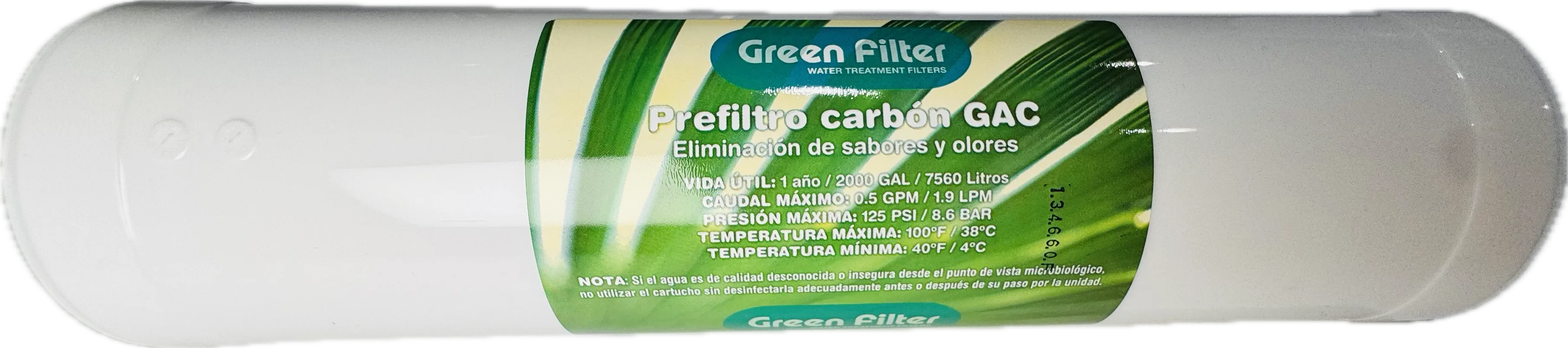 Postfiltro Hidrocompacto Carbón GAC In-Line Quality - imagen 3