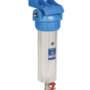 Carcasa de filtro completa con conexión de 1" de pulgada y válvula de drenaje